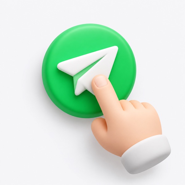 Icon of a send button.